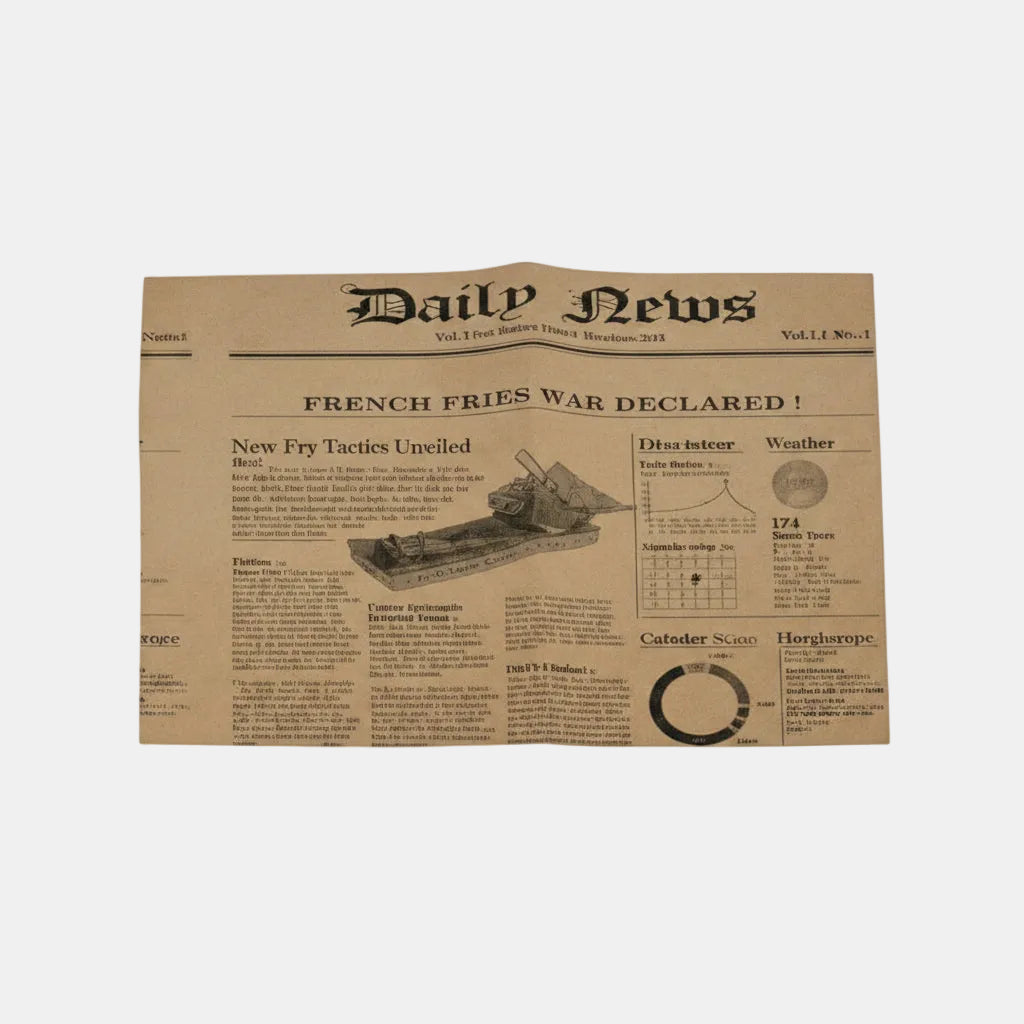 Papel alimentario kraft con diseño periódico. 27 x 35 cm - 1000 Uds. - Klimer