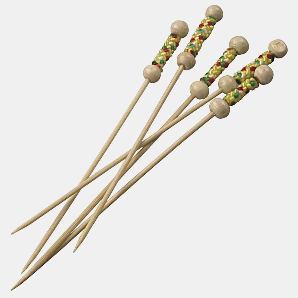 Brocheta perla. 11.2 cm - 100 Uds. - Klimer