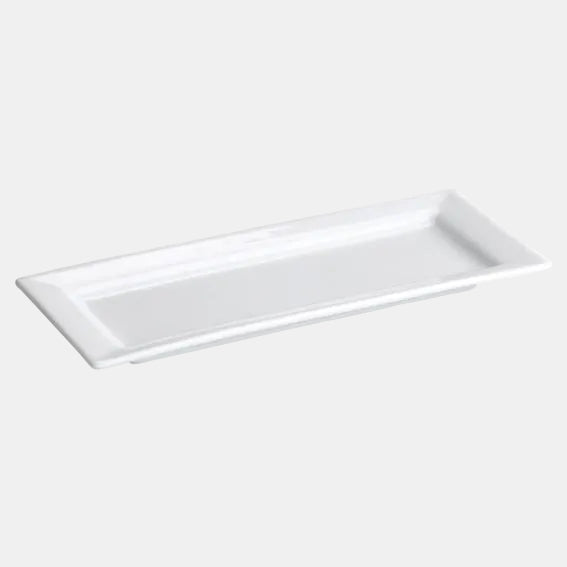 Bandeja porcelana rectangular 30.5 x 11.5 x 1.5 cm - 6 uds. - Klimer