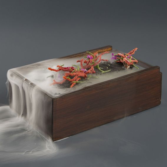 Caja de madera Corfú efecto bosque. 21 x 13 x 7cm - 1 Ud. - Klimer