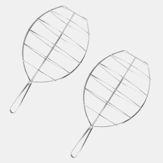 Parrilla rodaballo inox. 42 x 30 cm - 4 Uds. - Klimer