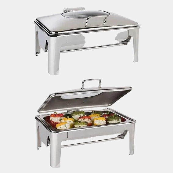 Chafing Dish easy induction Inox GN 1/1 9 L. - Klimer