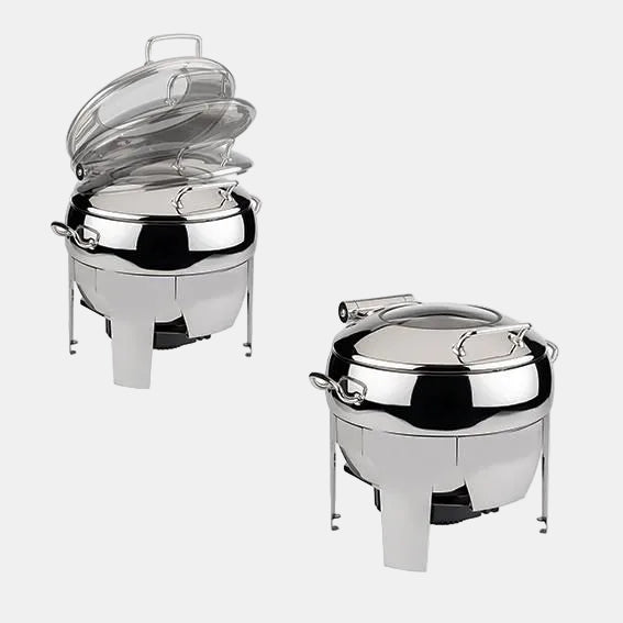 Chafing Dish redondo easy induction Inox 11 L - Klimer
