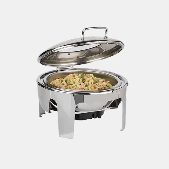 Chafing Dish redondo easy induction Inox 6L. - Klimer