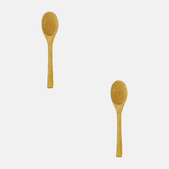 Cuchara postre de bambú. 12 cm - 250 Uds. - Klimer