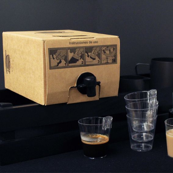 Caja para bolsa termo desechable. 3L 15 x 10 x 20 cm - 50 Uds. - Klimer