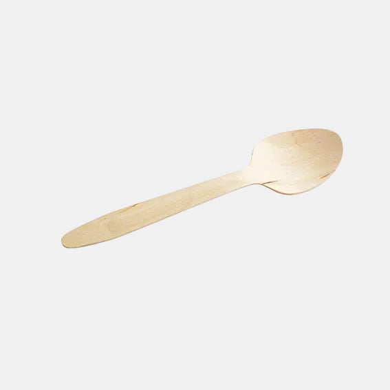Cuchara de madera biodegradable 15,8 cm - 2000 Uds. - Klimer