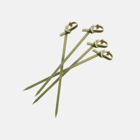 Brocheta bambú lazo. 10,5 cm - 200 uds. - Klimer