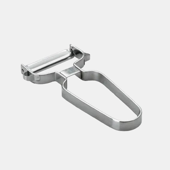Pelador inox para cocina. 5,5 x 12 cm. Varios formatos - 1 Ud. - Klimer