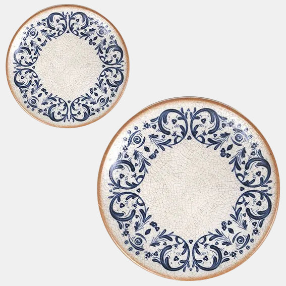 Plato llano porcelana Laudum. Varias medidas - 12 Uds. - Klimer