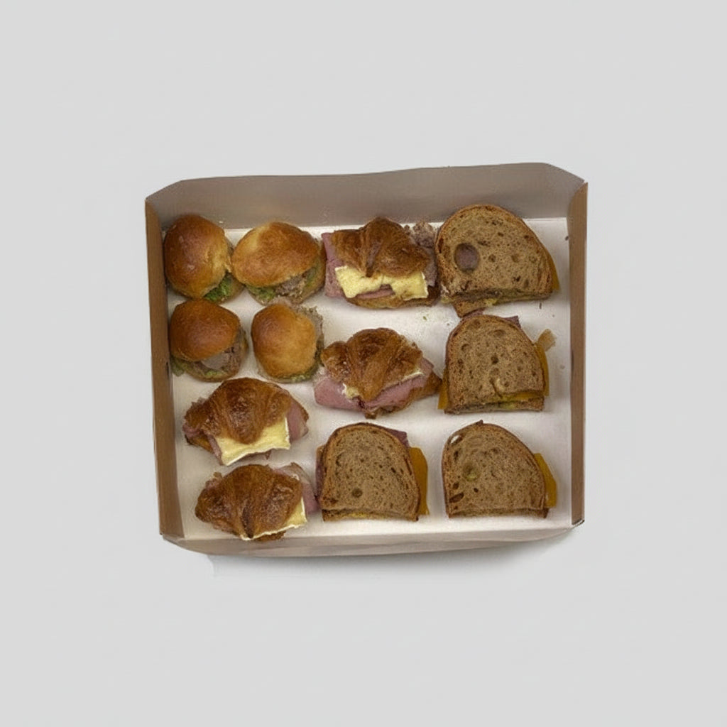 Bandeja kraft para catering. 36,7 x 25,7 x 7,8 cm - 25 Uds. - Klimer