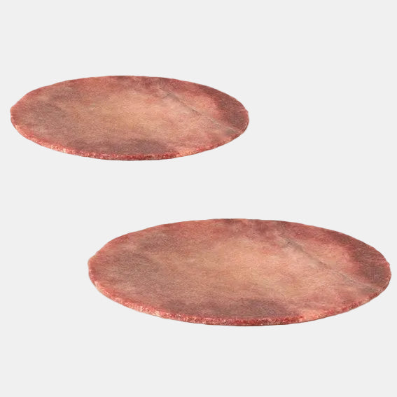 Plato de mármol Abaco. ø28 x 1 cm. Varios colores - 2 Uds. - Klimer