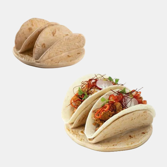 Soporte de resina para tacos en forma de taco. ø13,5 x 5,5 cm - 3 Uds. - Klimer
