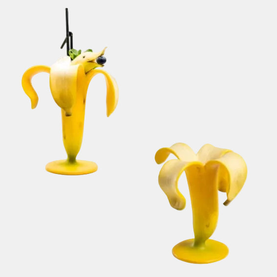 Copa de resina Platano Tropicups. 16 x 17 x 19 cm. 120 ml - 1 Ud. - Klimer