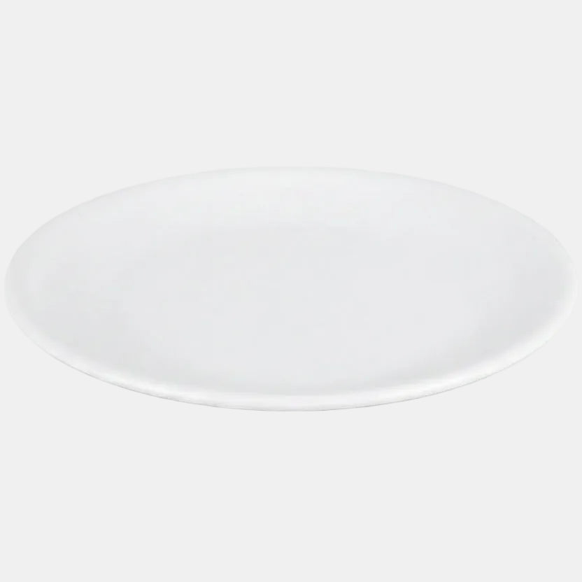 Plato melamina blanco Troya. ø32 cm - 12 Uds. - Klimer