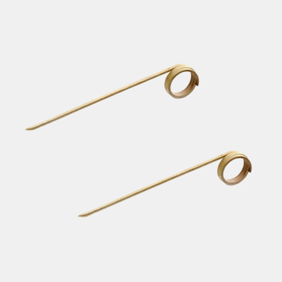 Brocheta de bambú espiral 9 cm - 2000 Uds. - Klimer