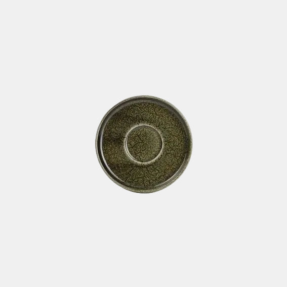 Platito de porcelana para taza de café moka Curvo. ø11 cm - 4 Uds. - Klimer