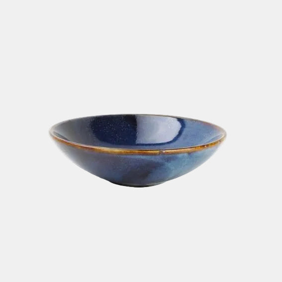 Bowl de porcelana azul Nova. ø23 x 7 cm - 4 Uds. - Klimer