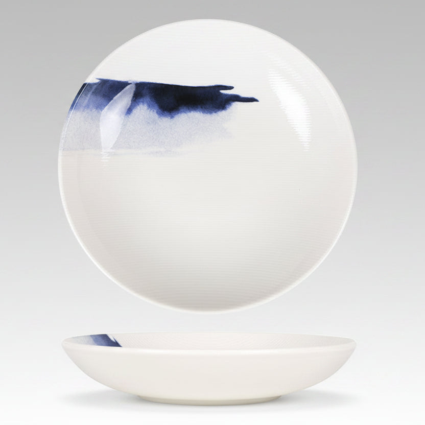 Plato hondo de porcelana Marmara. ø23 x 4 cm - 6 Uds. - Klimer