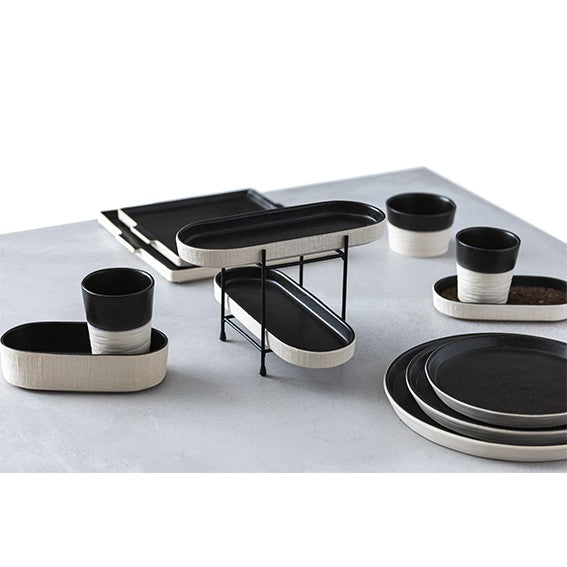 Vaso de gres Notos Latitude Black. Varias medidas - 6 Uds. - Klimer