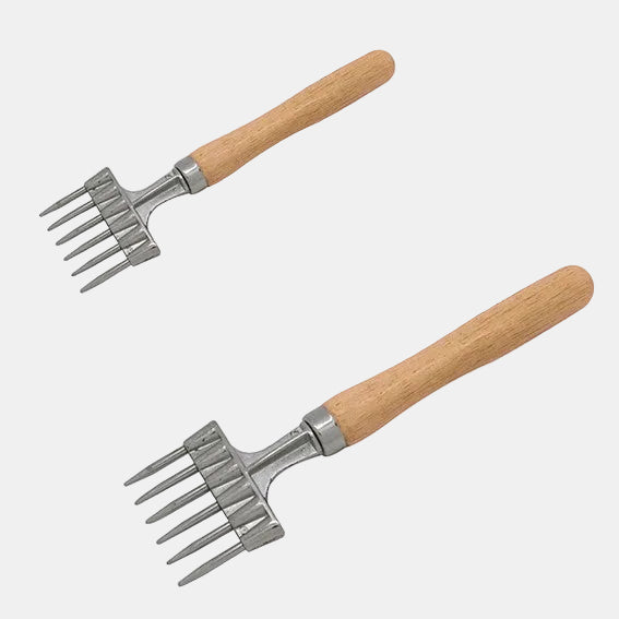 Pica hielos vintage mango de madera y punzón de 3 puntas de acero. 23 cm - 1 Ud. - Klimer