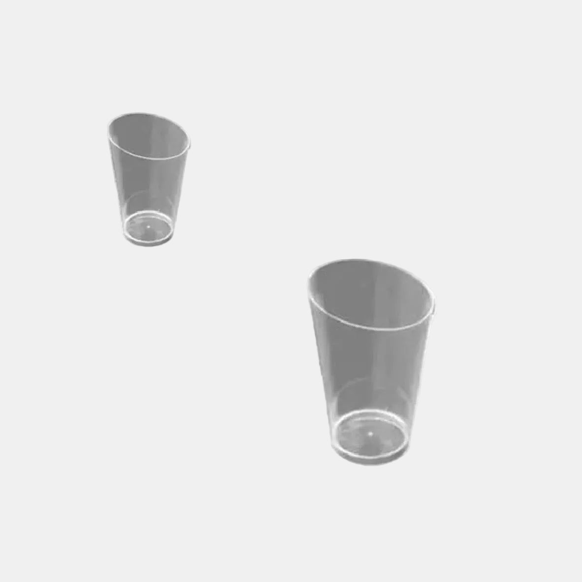 Vaso cónico alto transparente 75 ml - 500 Uds. - Klimer
