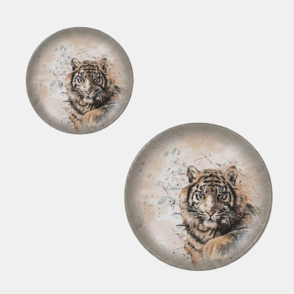 Prato raso porcelana "Savanna" Tigre. ø21 cm - 12 und.