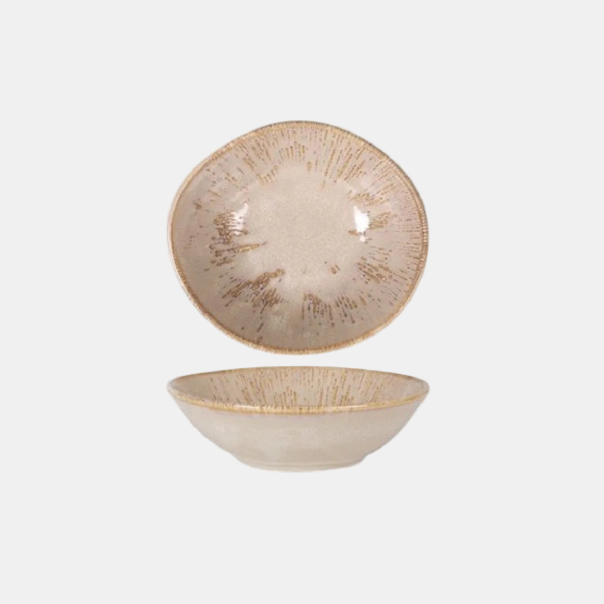 Tango Baroque Brown Porcelain Bowl I 18 x 16 x 5.5 cm (12 Pcs)