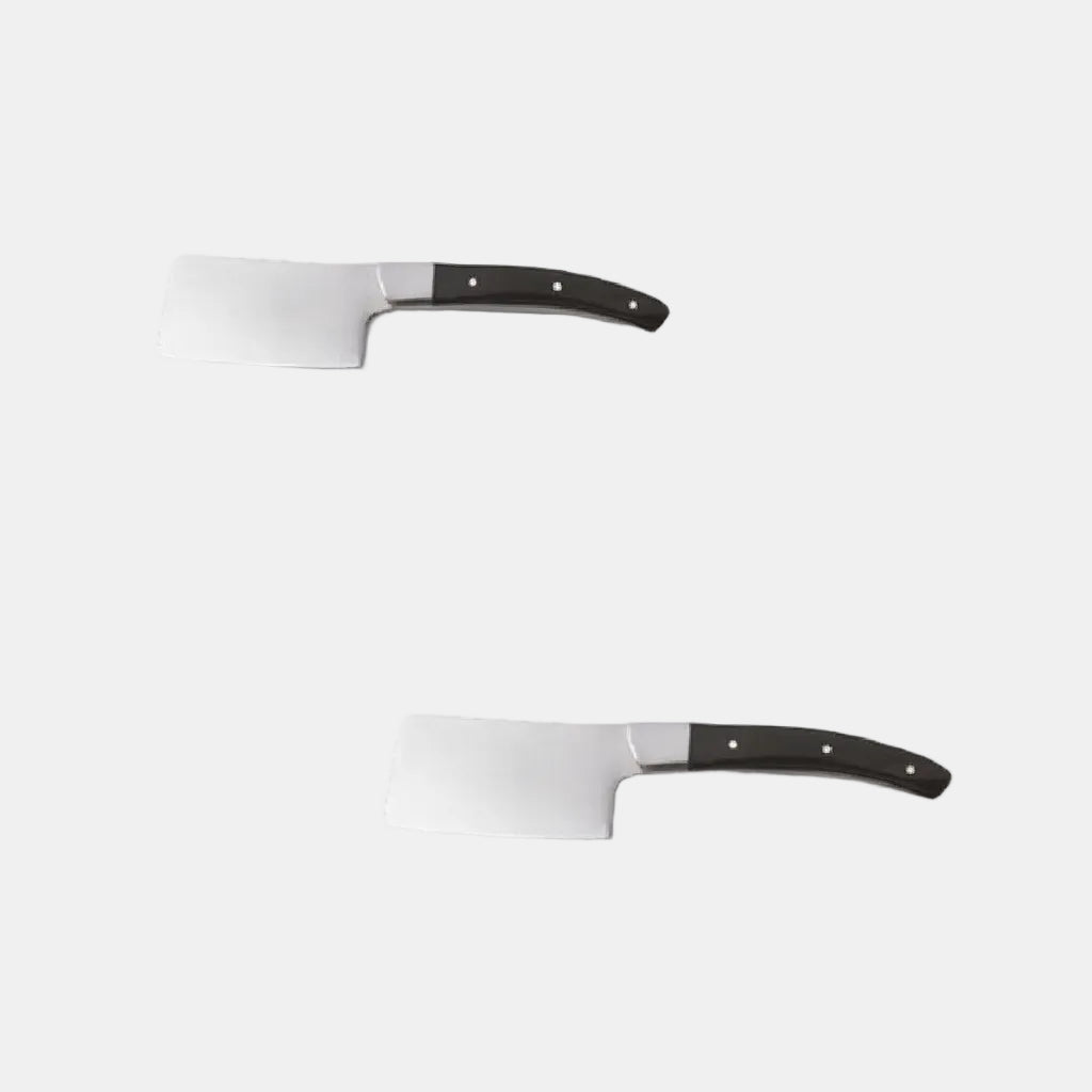 Zermatt knife with black handle and rivets (6 pcs)
