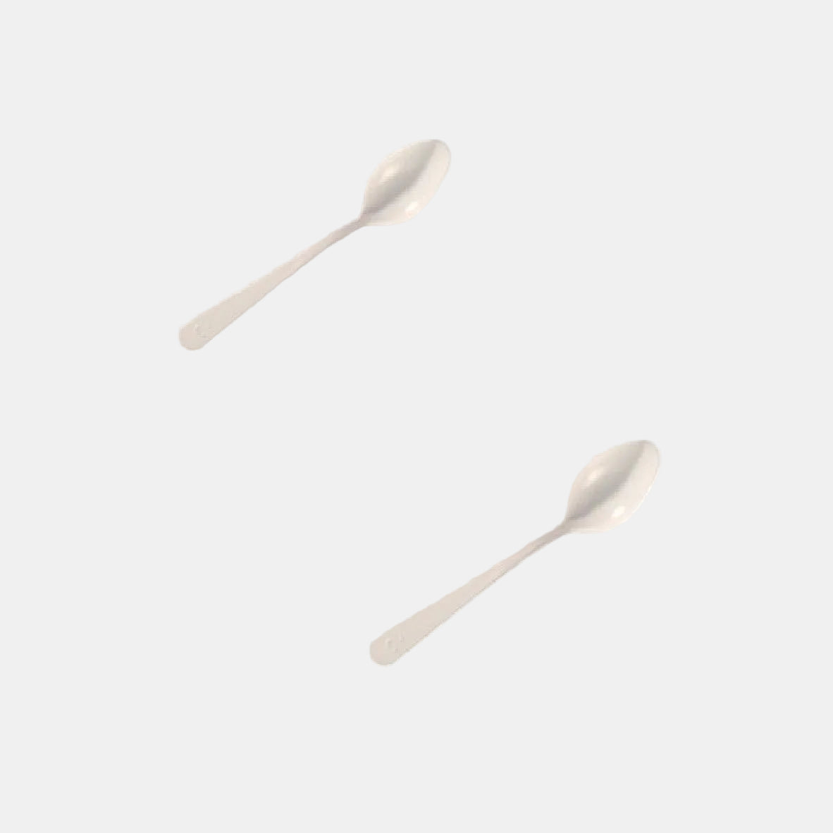 Mini White CPLA Spoon 10 cm (250 Pcs)