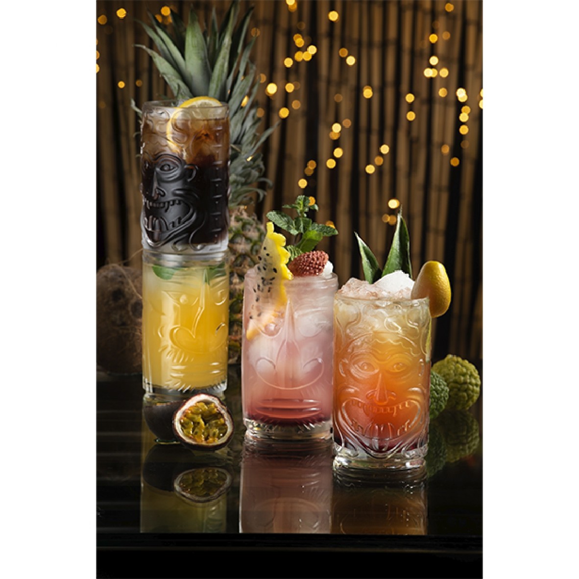 Copo de cristal Tiki Etruria 45 cl - 4 unid.
