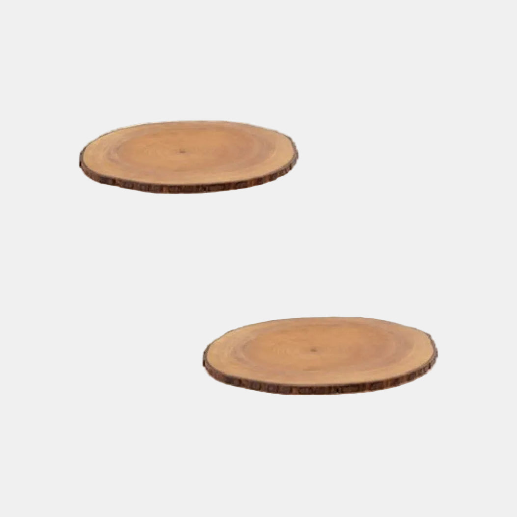 Plato caoba slice ø28cm - 1 ud.