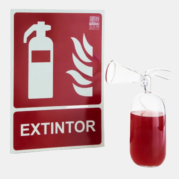 Vaso "thirst extinguisher". 13 x 9 x 19 cm - 1 ud.