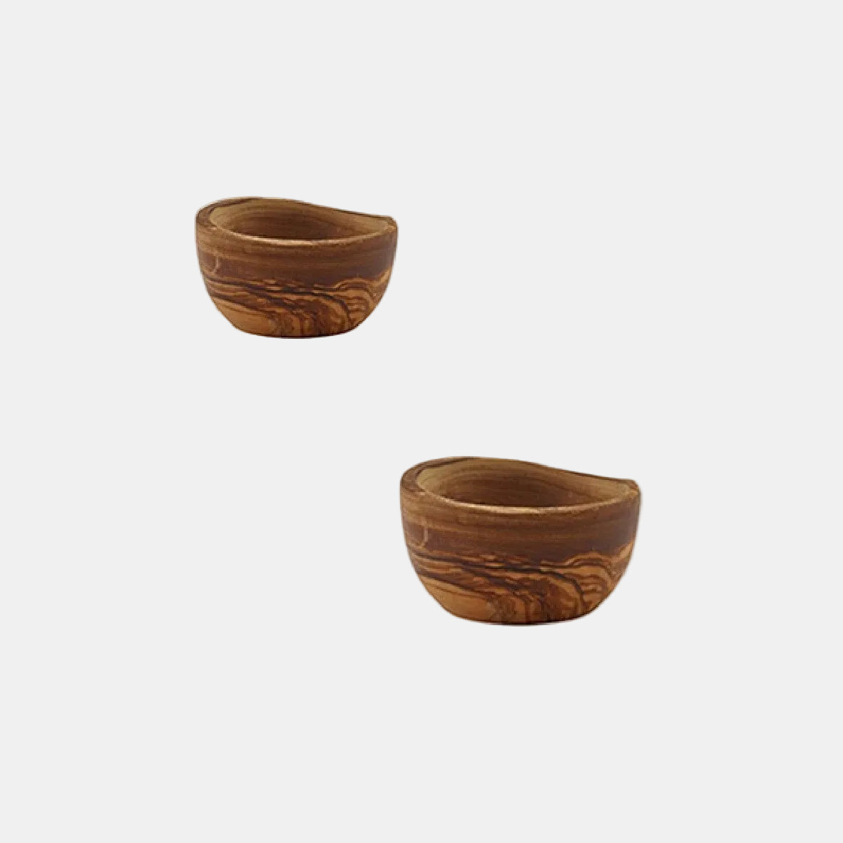 Bowl de madera de olivo. 7 x 3.5 cm - 12 Uds.
