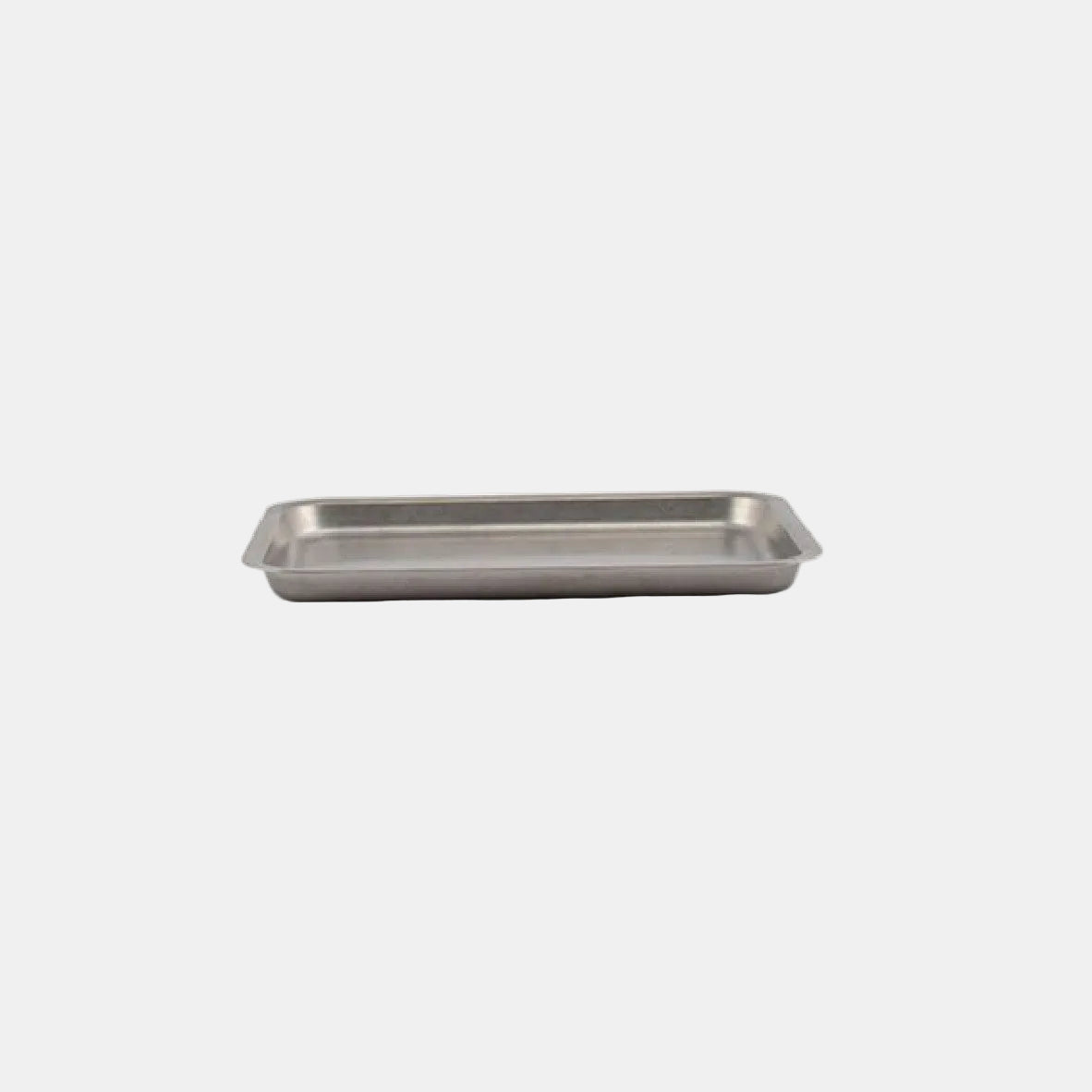 Bandeja rectangular acero inox plata vieja. Varias medidas - 6 Uds.