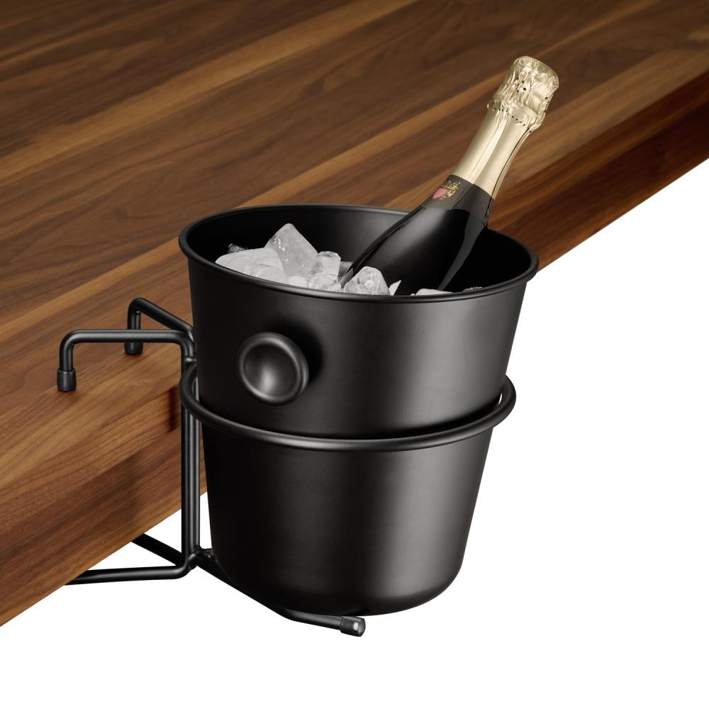 Black tabletop champagne bucket stand