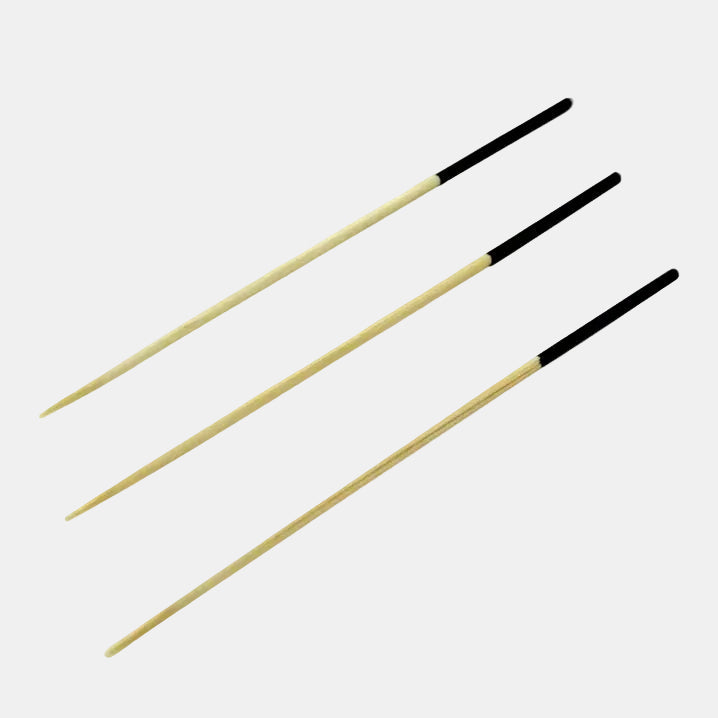 Bamboo skewer with black end 9 cm - 2000 units