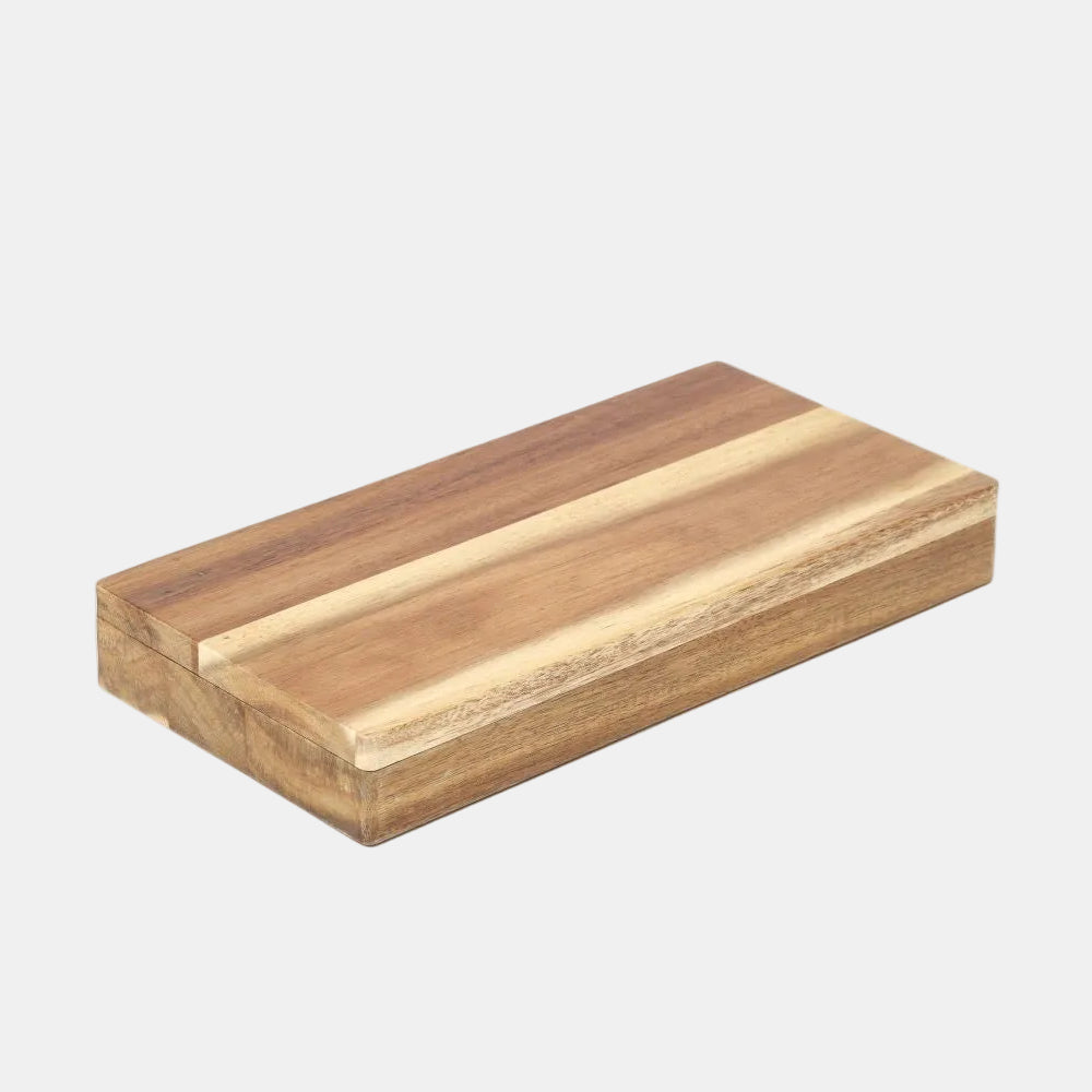 Caja estuche madera vacia 6 chuleteros. 26 x 13 x 4 cm - 1 ud
