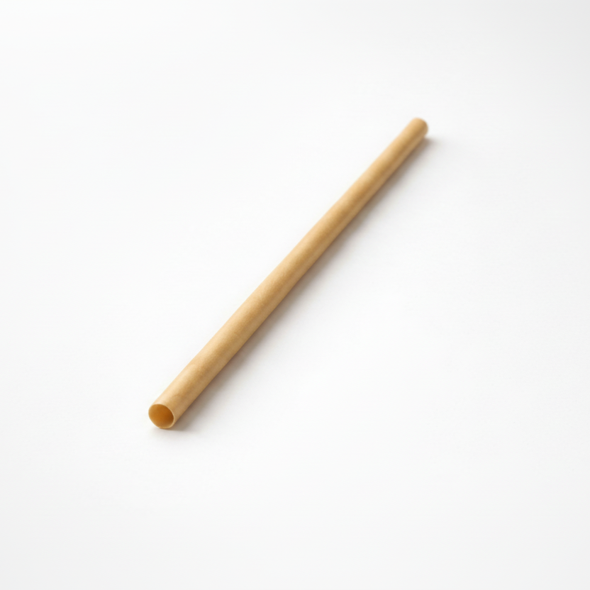 Pajita biodegradable sin funda. ø0.8 x 23 cm - 3500 Uds.