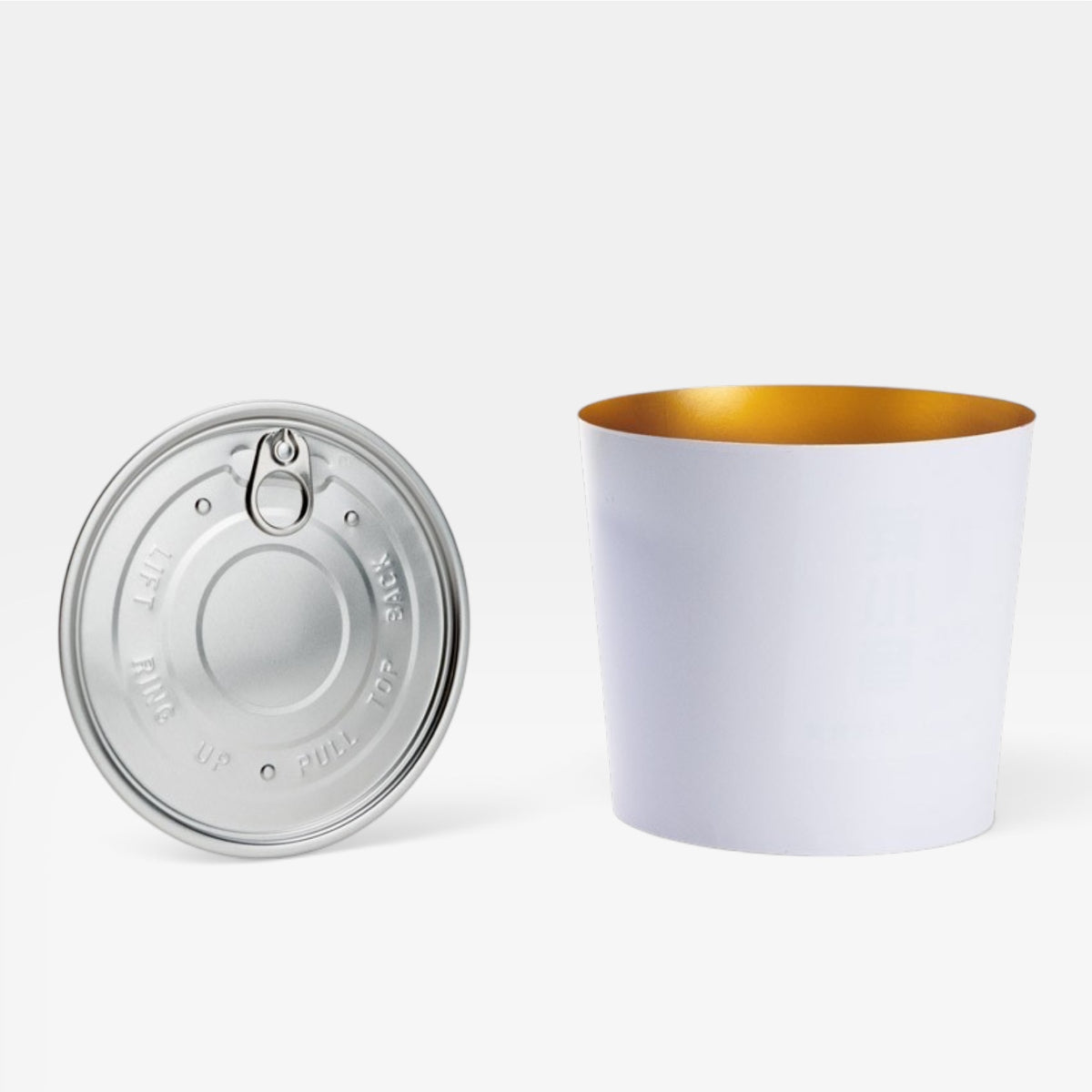 Bol de cartón blanco para comida caliente con tapa. 1200 ml - 250 uds.