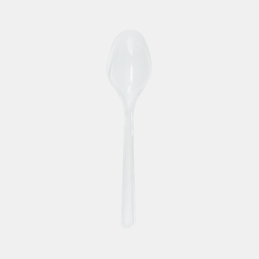 Colher PS transparente 18 cm - 2000 unidades
