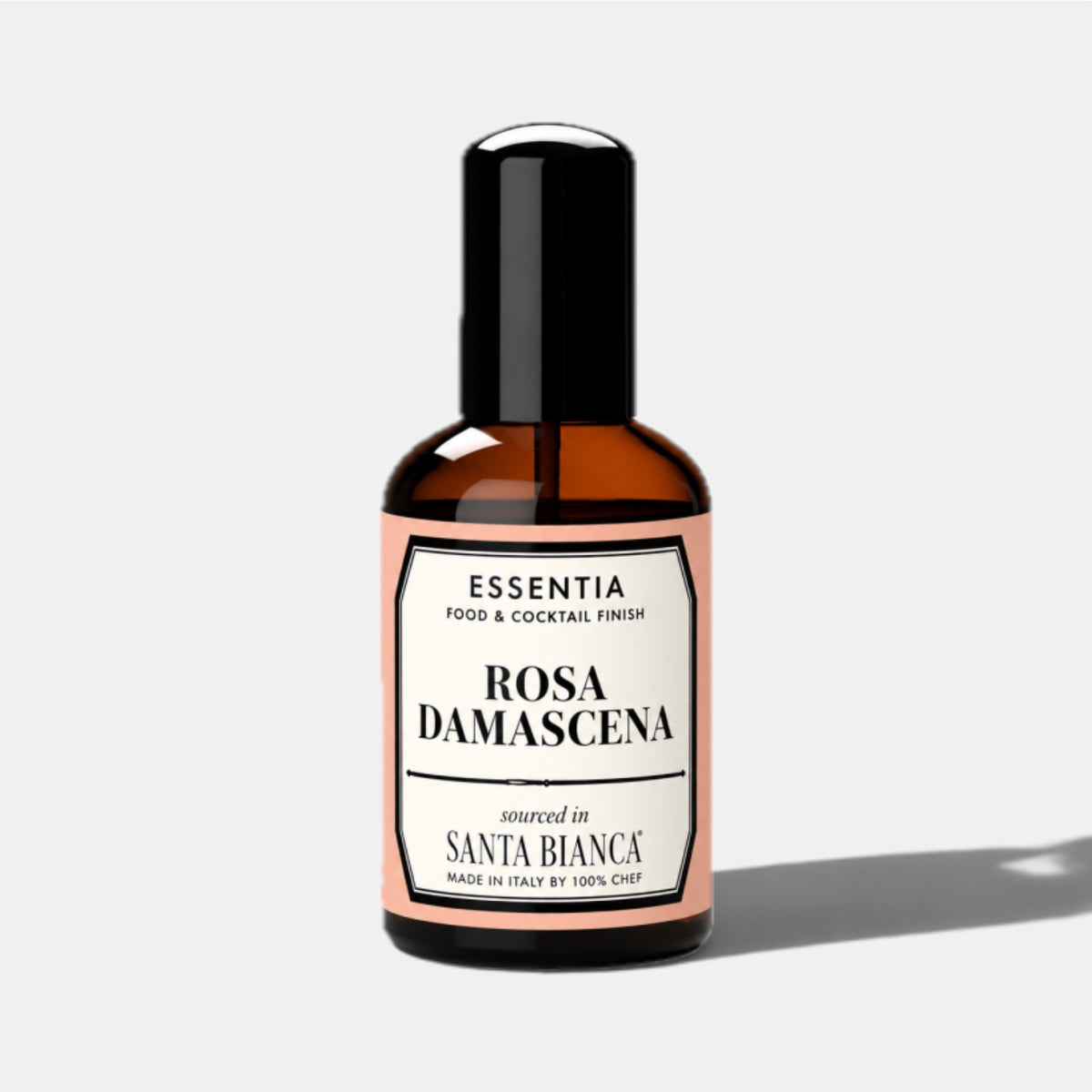 Esencia de rosa de Damasco en spray 50 ml para cócteles y repostería, frasco de cristal ámbar