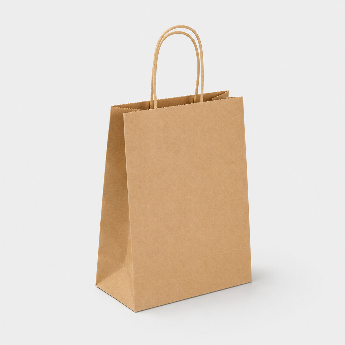 Bolsa kraft asa rizada. 30 x 18 x 33 cm - 250 Uds.