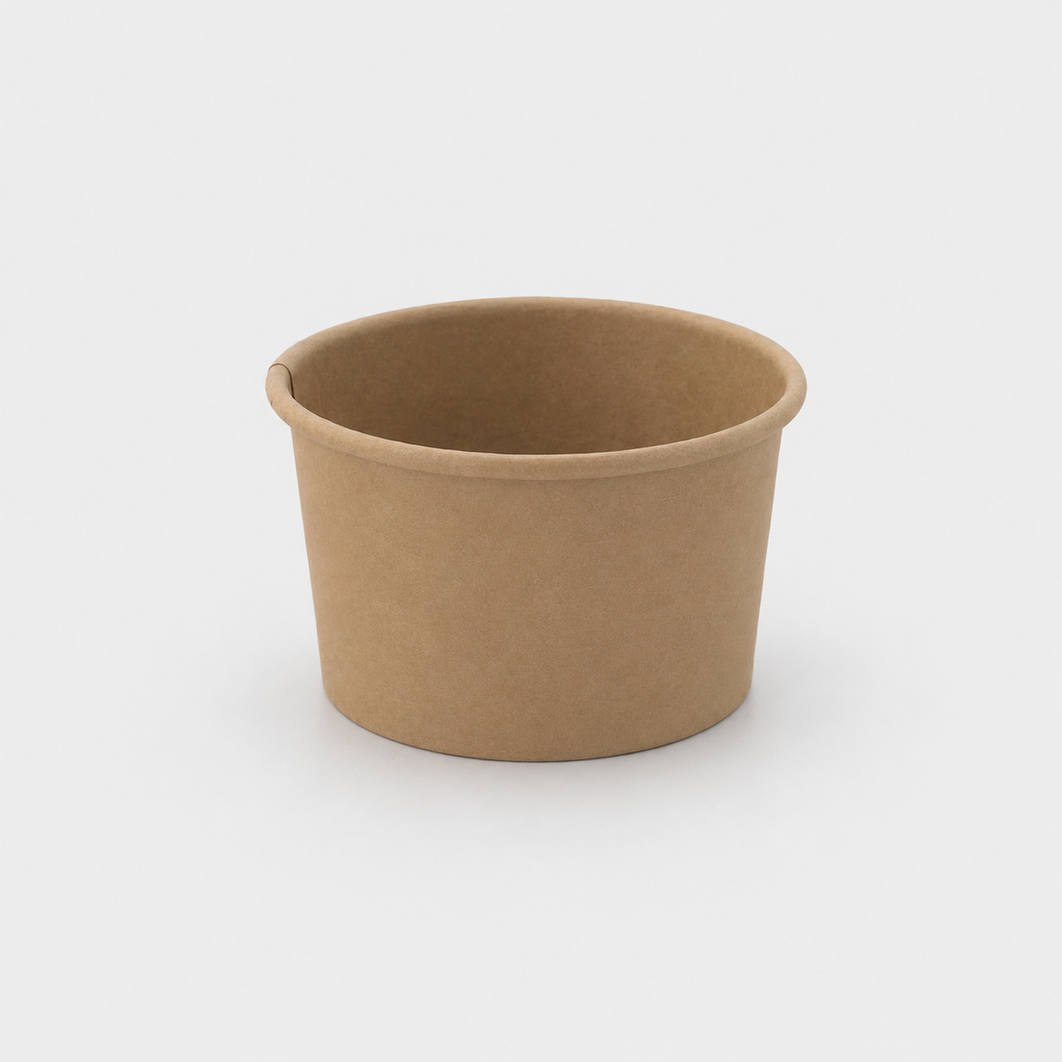 Tarrina de cartón kraft. ø6.2 x 3.5 cm. 70 ml - 1000 Uds. - Klimer