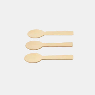 Mini cuchara de bambu. 10 cm - 1200 uds.