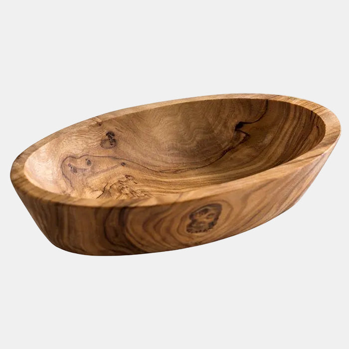 Mini bowl de madera de olivo rectangular. 12 x 7,5 x 2,5 cm. 0,05L - 1 Ud. - Klimer