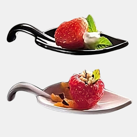 Cuchara Degustación de melamina party. 10 x 4,5 x 1 cm. Varios colores - 50 Uds. - Klimer