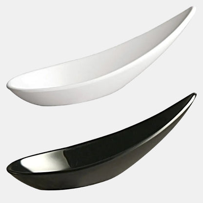 Cuchara Degustación de melamina cocktel negra. 11 x 4,5 x 4 cm - 60 Uds. - Klimer