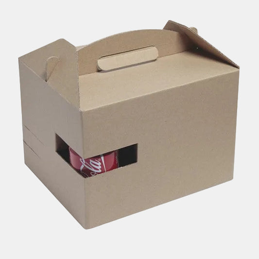 Caja picnic kraft. 30 x 20 x 17,5 cm - 100 Uds. - Klimer