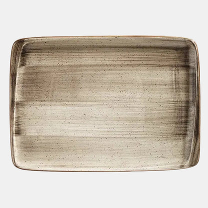 Fuente rectangular Porcelana Terrain Moove. Varias medidas y Uds. - Klimer